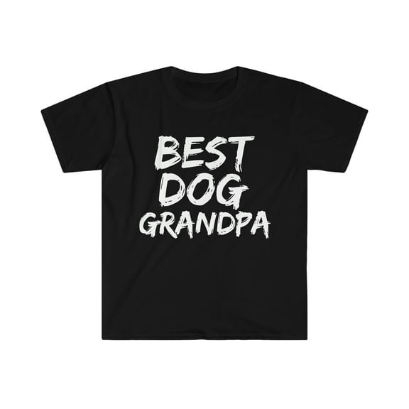 Best Dog Grandpa Unisex T-shirt S-3XL Dog Lover Dog Owner