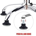 thumbnail image 3 of 10 Pcs Roues de Remplacement pour Chaise de Bureau, Roues Pivotantes de 2 Pouces, 3 of 4