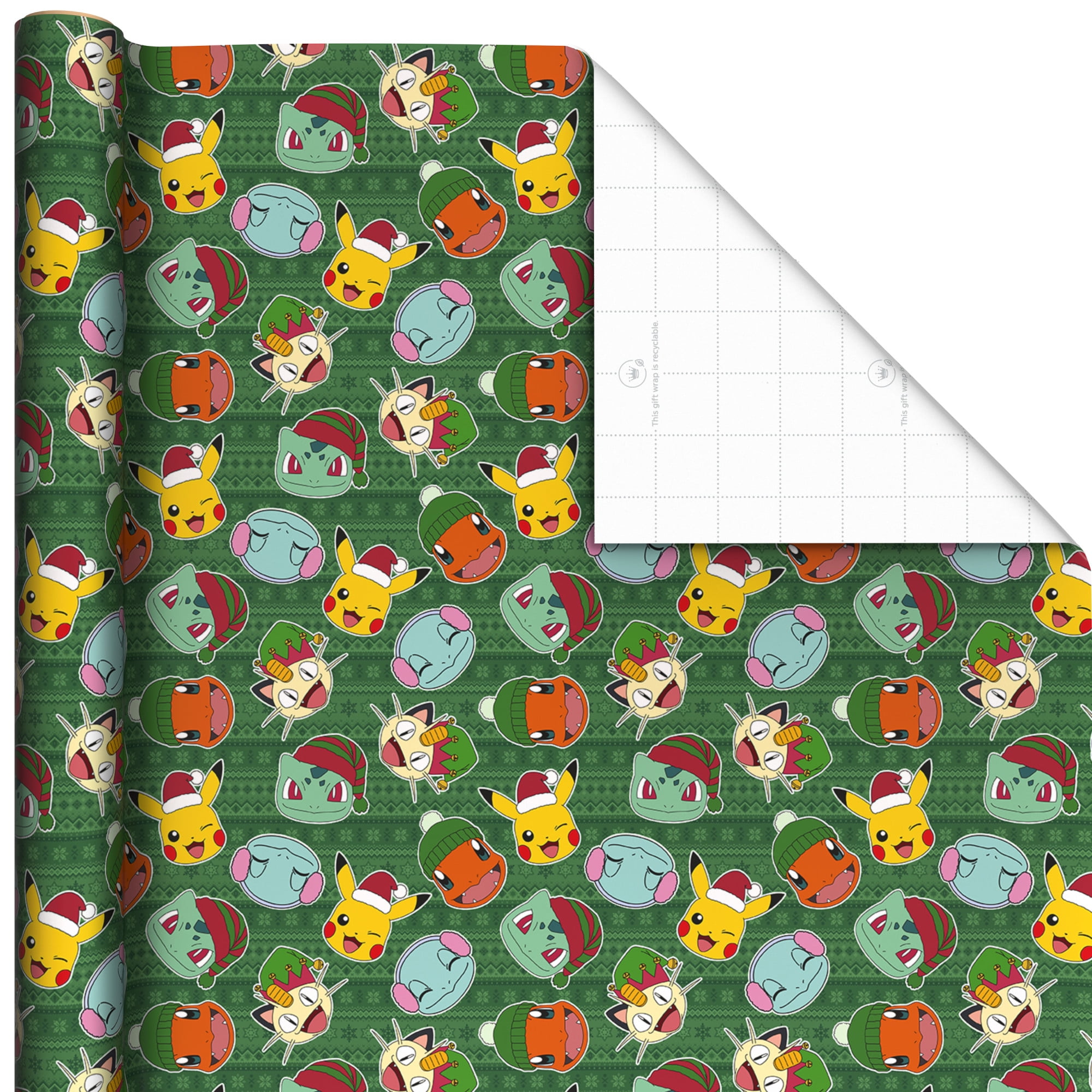 Pokemon 3-Pack Roll Wrap, Pokémon Holiday Wrap Trio