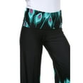 thumbnail image 2 of White Mark Women's Peacock Printed Palazzo Pants, 2 of 4