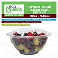 thumbnail image 5 of EcoQuality Clear Plastic Stackable Salad Bowl Food Storage Container, (50 Pack), 5 of 7