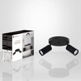 thumbnail image 2 of Xtricity 2 Spotlight Ceiling Fixture with GU10 Bulb Base, Black Finish Steel, Multi-Directional Round Swivel Light Heads, 2 of 3