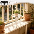 thumbnail image 7 of Metal Plant Stand, Vintage Iron Flower Pot Holder with Scroll Design, Rustproof Indoor Outdoor Plant Stand for Living Room, Balcony, Patio, and Garden, 7 of 7