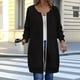 thumbnail image 1 of HongQid Women's Zip Up Hoodies Long Sleeve Long Tunic Sweatshirts Oversized Fleece Casual Fall Jacket Coat with Pocket, 1 of 4