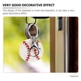thumbnail image 4 of LIFKOME 6Pcs Wooden Baseball Keychain Pendant for Backpack and Handbag Accessories, 4 of 7