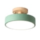 thumbnail image 1 of Flush Mount Ceiling Light Wooden Grain Modern Super Bright Living Room Bedroom Kitchen Balcony Hallway Round Ceiling Lamp Fixture Decoration, 1 of 2
