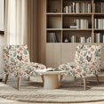 thumbnail image 4 of HELLHERO USA Rooster Stain Protection Armless Accent Chair Cover with Dustproof, Elastic Bottom Armless Chair Slipcover, 4 of 8