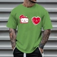 thumbnail image 2 of YDLCAFD Men's Print Theme T Shirt Printed Solid Color Short Sleeve Top, 2 of 4