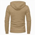 thumbnail image 5 of NOLDARES Kids Zip Up Hoodie School Uniform Boys Girls Zipper Sweatshirt Oversized Y2K Fall Hooded Jackets Preppy Clothes(M115-Khaki), 5 of 5