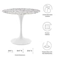 thumbnail image 4 of Lippa 36" Round Terrazzo Dining Table, 4 of 6