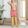 thumbnail image 2 of Logiee Pink Ice Cream Print Pajama Pants for Men,Men’s Pajama Bottoms,Mens PJ Pants with Pockets & Button Fly-XX-Large, 2 of 6