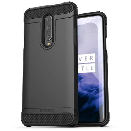 Encased Heavy Duty OnePlus 7 Pro Case (2019 Scorpio Series) Military Grade Rugged Phone Protection Cover (One Plus 7 Pro) Black