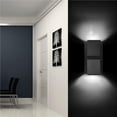 thumbnail image 1 of Yuarrent Lámpara de pared LED de 6 W hacia arriba y hacia abajo, luz nocturna, doble cabezal para KTV Bar, dormitorio, sala de estar, restaurante Iluminación y accesorios No.2 Yuarrent HA024575-02, 1 of 6