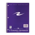 Spiral Notebook 3 Subject 120 Pages, Set of 6