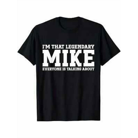 Velto Mike' Graphic Tee - 100% Cotton, Casual Fit, Perfect Gift for Men Named M All Size S-5XL