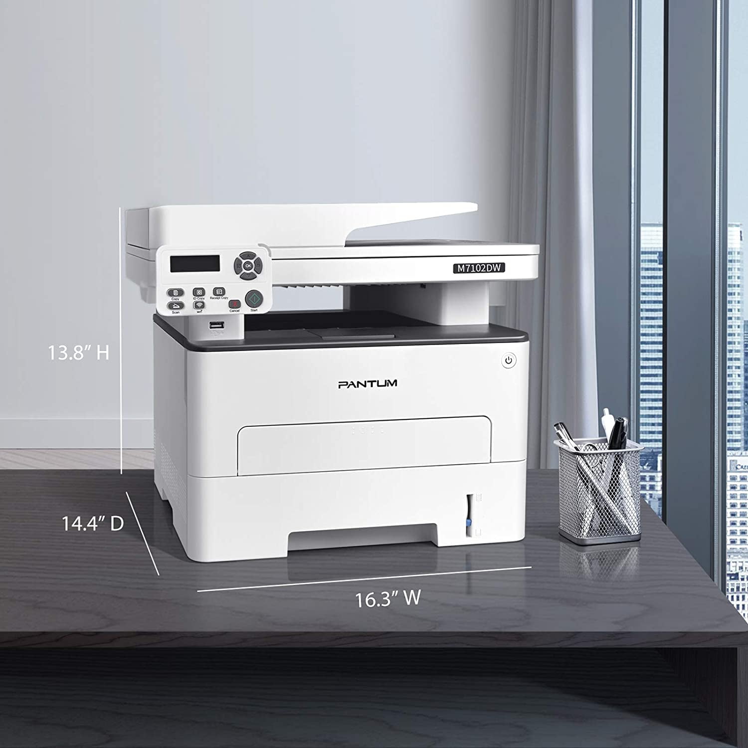 Buy PANTUM M7102DW 33 ppm allinone Wireless Monochrome Laser Printer
