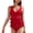 Red, variant on Swim Coverups for Women 2025 Swimming Suits for Women One Piece Swim Suits for Women Tummy Control Clearance Items Under 5 Dollars Free Shipping