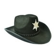 thumbnail image 3 of Womens Vintage Cowboy Hat Crown Sequin Hat Novelty Cowgirl Party Headwear Hat Blinking Rhinestone Western Cowboy Hat, 3 of 4