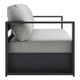 thumbnail image 3 of Modway Tahoe Outdoor Patio Powder-Coated Aluminum 3-Piece Set in Gray Gray, 3 of 10