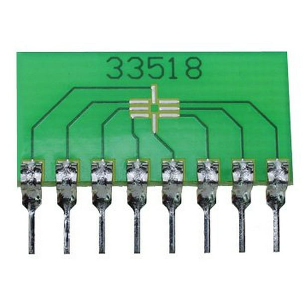 8 Pin SIP Surface Mount Adapter for FAIRCHILD 8LD, MICROPAK 1.6MM SQ