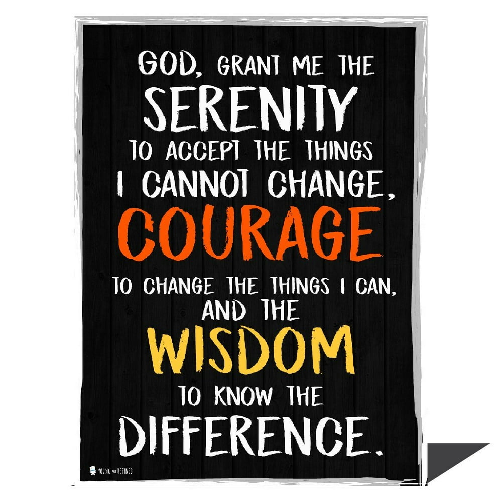 Serenity prayer wall art perfect for decorating kitchens homes bathrooms bedrooms hallways