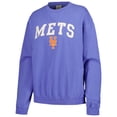 thumbnail image 2 of Women's Soft as a Grape Royal New York Mets Pigment Dye Pullover Sweatshirt, 2 of 3