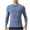 A01-Blue, variant on USNSM Men's Compression Shirt Casual Fitness Lightweight Breathable Muscle Fit T-Shirt Round Neck Long Sleeve Pullover Tops Black L