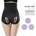 thumbnail image 4 of Baywell Women Tummy Control Shapewear Panties Hi-Waist Criss-Cross Compression Body Shaper Underwear Butt Lifter Slimming Brief Black Tag M/US S, 4 of 10