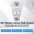 thumbnail image 4 of Zócalo de luz con sensor de movimiento portalámparas ajustable E27 activado por movimiento eficiente 100-240V para sótano ANGGREK Otros, 4 of 8