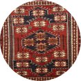 thumbnail image 1 of Ahgly Company Indoor Round Traditional Red Persian Area Rugs, 4' Round, 1 of 6