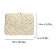 thumbnail image 4 of JINZJ Floral Laptop Sleeve Quilted Laptop Case For 15 Inch Laptop Tablet (yellow), 4 of 7