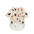 thumbnail image 4 of Dog Sweater Shirt Lightweight Pet Clothes Animal Print Puppy Tee Soft Breathable Casual Pet Apparel for Small Dogs Cats Warm Daily Wear Light Brown Xs Size 1 Pack, 4 of 6