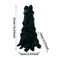 thumbnail image 3 of Kmonabie Mini Tabletop Christmas Tree Decor, Velvet Small Bow Tree Ornament Centerpiece, Holiday Desktop Decoration for Home Bedroom Fireplace Party, Green, 3 of 7