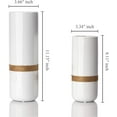thumbnail image 2 of White Flower Vase Set - Elegant White Vases For Decor With Rustic Boho Rope Accent, Non-Scratch Base - Decorative Minimalist Vases For Flowers, Home, Office, Living Room, Kitchen - 2-Piece, 2 of 6