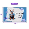thumbnail image 5 of Happy Father's Day Best Miniature Pinscher Cool Dad Ever Doormat Mini Pin Dog Lover Indoor Outdoor Welcome Mat - 12007, 5 of 5