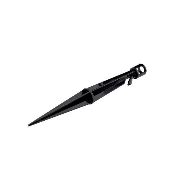 Estaca de riego Raindrip de 20 cm con elevador de 10 cm, paquete de 5 unidades, color negro