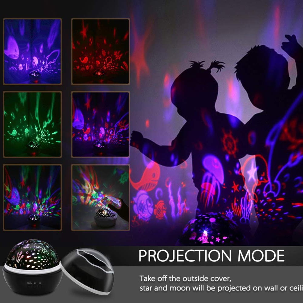 Lampe De Table LED En Forme De Lune, étoile Lunaire Enchantée, Boule Décorative, Fonctionne à Piles, Lumière De Lune Magique, Nuit étoilée