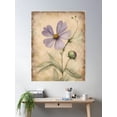 thumbnail image 2 of Violet Serenity: A Vintage Botanical Dream Poster Wall Art, Modern Wall Decor For Living Room Bedroom, 8x12 UNFRAMED, 2 of 3