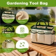 thumbnail image 6 of 12 Piece Garden Tool Set, Heavy Duty Stainless Steel Gardening Tools with Ergonomic Handles, Canvas Tote Bag & Gloves for Planting, Pruning, Weeding, Garden Gifts Supplies, 6 of 8
