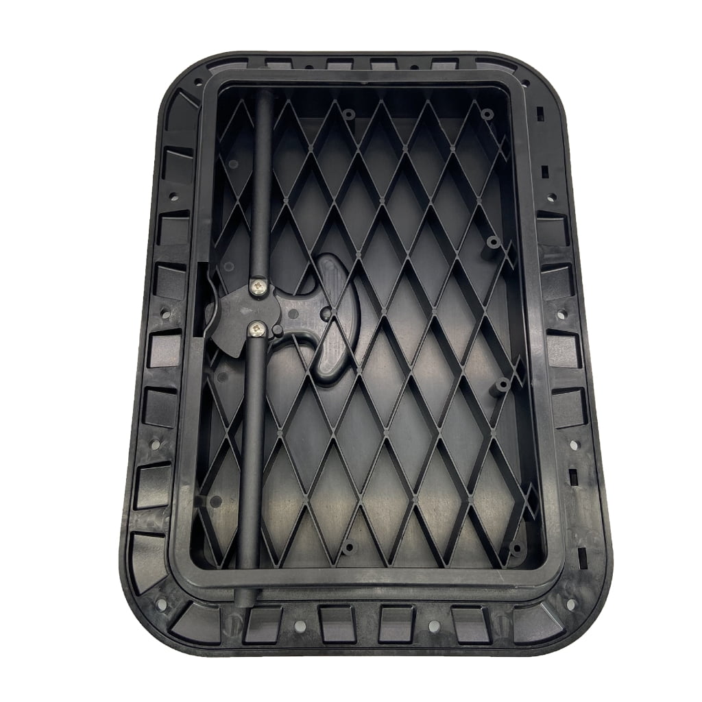 Zeiwohndc Lockable Square Boat Hatches Cover With Ergonomic Handle Kayak Canoe Accessory