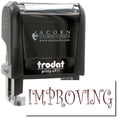 thumbnail image 1 of Self-Inking Improving Stamp, Trodat Printy 4911, Press and Print Stamping, Impression Size 5/8" x 1-1/2", Up to 10,000 Impressions - Brown Ink, 1 of 10