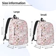 thumbnail image 4 of Rocae Cute Rabbit for Durable Canvas Backpack Leisure Large Bag Travel Rucksack Multi-function Backpack Small, 4 of 8