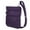 Black, variant on Anti-Theft Classic Slim Double Zip Crossbody Bag-Purple Anti-Theft Classic Slim Double Zip Crossbody Bag
