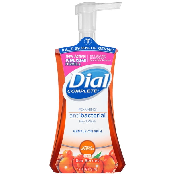 Dial Complete Antibacterial Foaming Hand Wash, Silk & Seaberry, 7.5