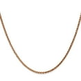 thumbnail image 2 of Primal Gold 14 Karat Rose Gold 2.1mm Diamond-cut Spiga Chain Necklace, 2 of 4