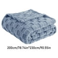 thumbnail image 3 of Soft Plush Warm Weighted Blanket, Throw Blanket for Couch Checkered Fleece Blankets Gifts for Women and Men, Cute Soft Cozy Throw for Bedroom Home Decor Gifts, 39x275 Inch, 3 of 9