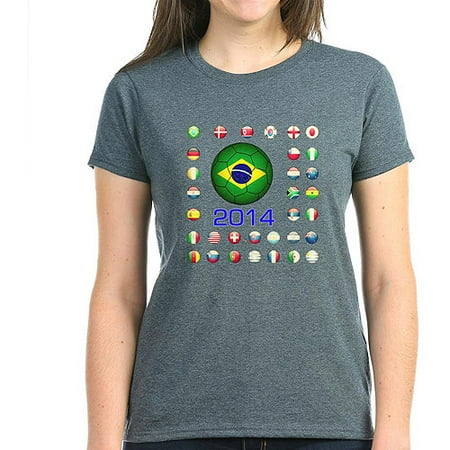 CafePress Womens Brazil 2014 World Cup Soccer T-Shirt