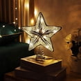 thumbnail image 3 of Decoración para árbol de Navidad con forma de estrella de Lewonder, con luces y lentejuelas, color p, 3 of 9