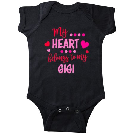 

Inktastic My Heart Belongs to my Gigi Gift Baby Boy or Baby Girl Bodysuit
