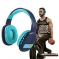 thumbnail image 7 of Wireless Headphones, Czzoypi Bluetooth 5. Gaming Headset with Microphone, Over-Ear RGB Light Foldable Comfort for PC Mobile Phone, Navy, 7 of 7